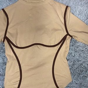 Brown/Tan Bodysuit